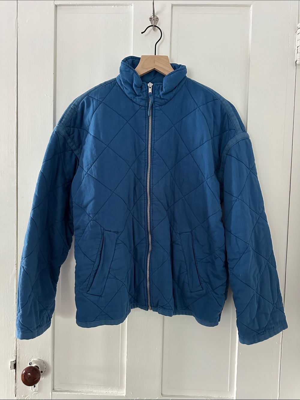 GAP Quilted Diamond Pattern Bomber Jacket